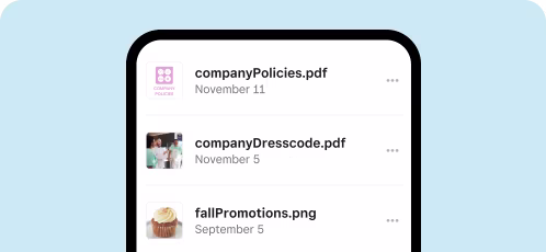 screenshot of Square Team Communication